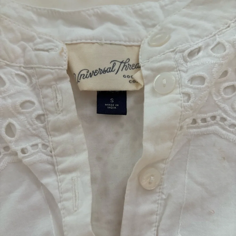 Universal Thread White Eyelet Lace Dress - Picture 3 of 4